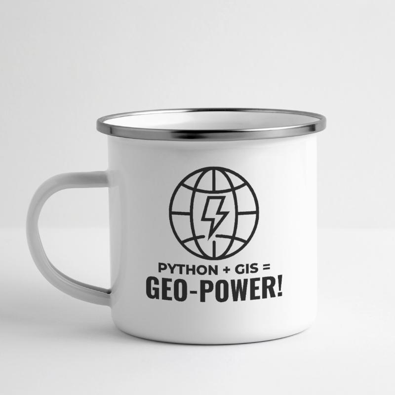 Python GIS Geo-Power Programming Geospatial Camper Mug