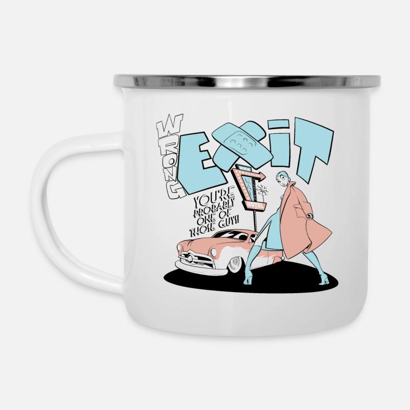 Wrong Exit - Gaslighting Hotel - Tasse émaillée - blanc