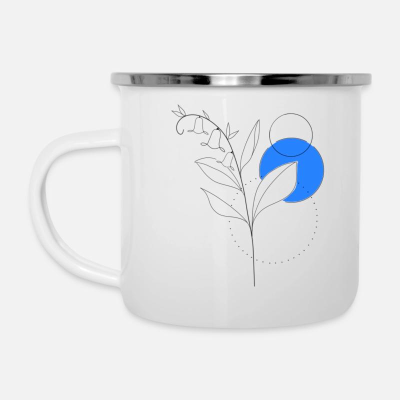 MUGUET - Tasse émaillée - blanc