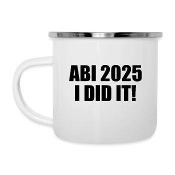 Abi 2025 je l’ai fait - Tasse émaillée - blanc - Gauche