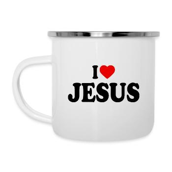 I love jesus - Camper Mug - white - Left
