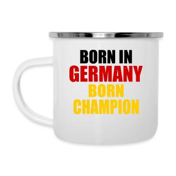 born in germany born champion - - Camper Mug - white - Left