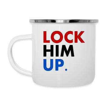 Lock him up - Tasse émaillée - blanc - Gauche