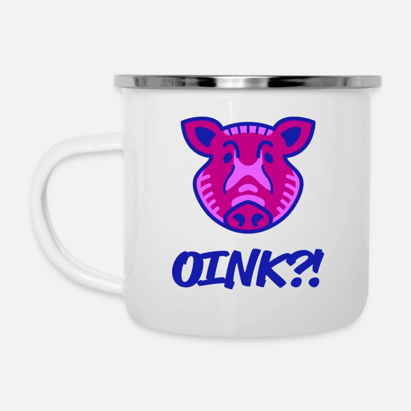Waldfreunde Oink v1 - Tasse émaillée - blanc