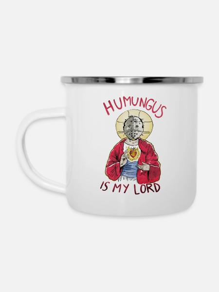 ho lord - Emaille-Tasse - Weiß