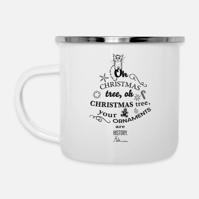 Oh arbre de Noël, Oh arbre de Noël - Tasse émaillée - blanc