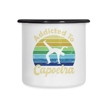 Capoeira - Tasse émaillée - blanc/noir - Devant