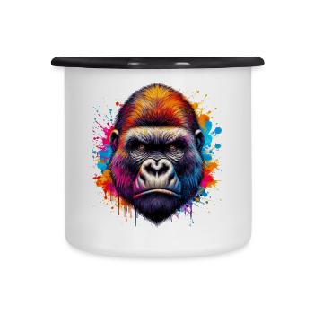 Gorilla - Camper Mug - white/black - Front