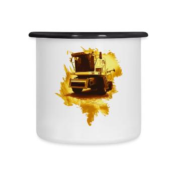 Combine Harvester Gold - Camper Mug - white/black - Front