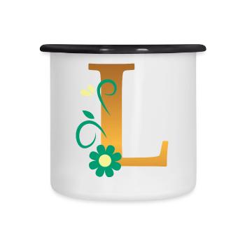 L - Camper Mug - white/black - Front