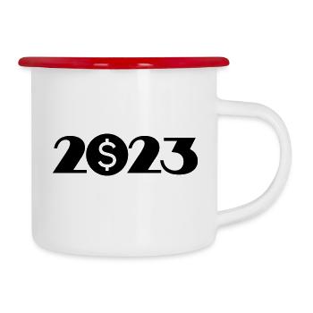 Dollar 2023 Billionaire Millionaire Rich - Camper Mug - white/red - Right