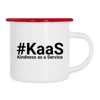 Kindness as a Service SaaS - Camper Mug - white/red - Right