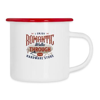 I Enjoy Romantic Walks Through The Hardware Store - Camper Mug - white/red - Right