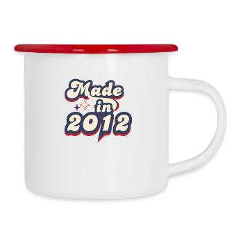 Made in 2012 retro - Camper Mug - white/red - Right