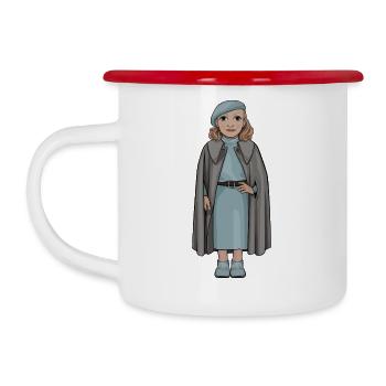 Greta Garbo - Camper Mug - white/red - Left