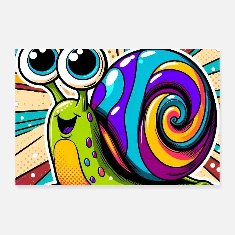 Snail Poster 36" x 24" (90x60 cm)