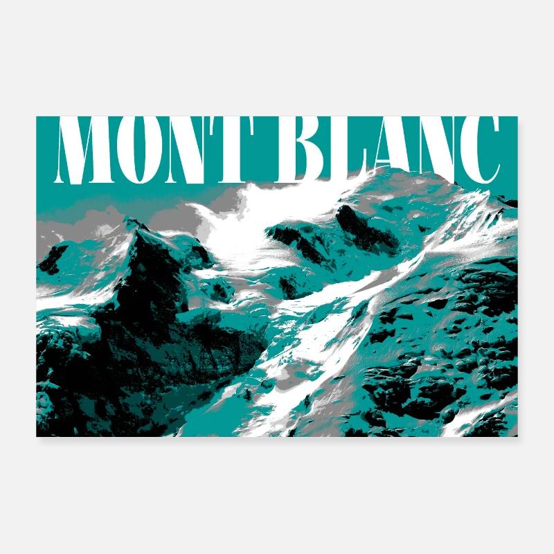 Mont Blanc Poster 90x60 cm