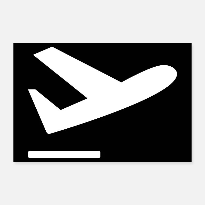Airplane taking off Poster 36" x 24" (90x60 cm)