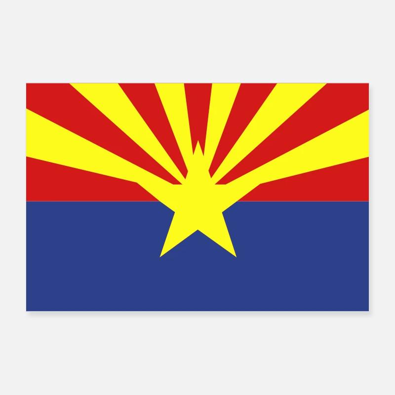 Arizona State Flag Poster 36" x 24" (90x60 cm)