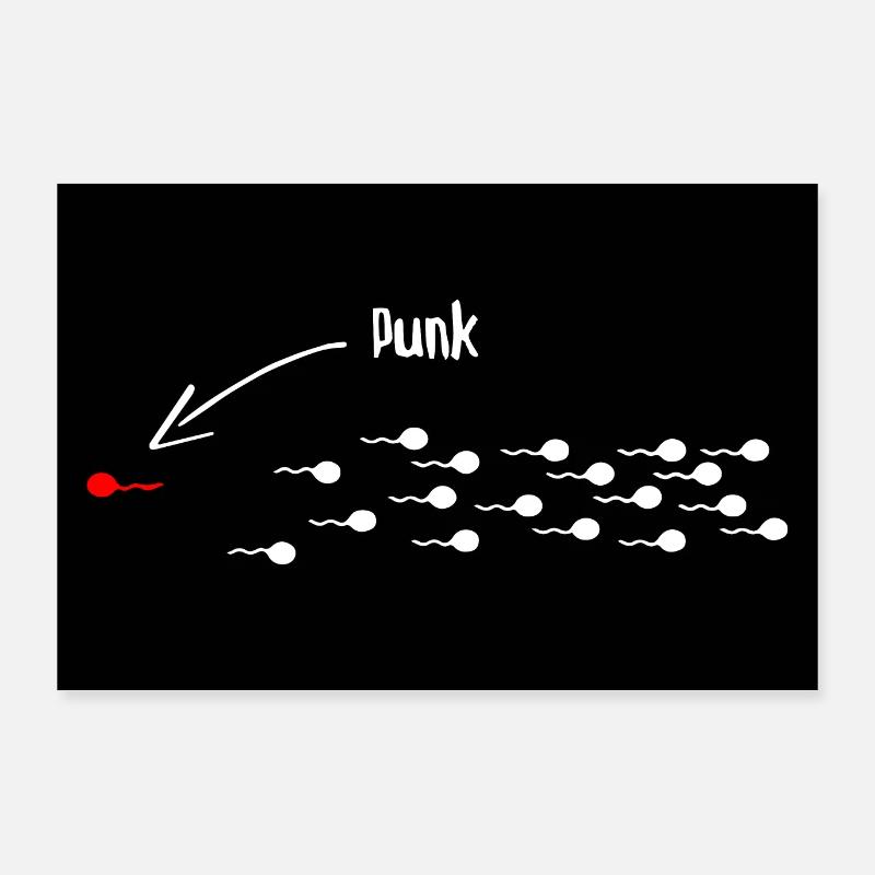 Das Punker Spermium Poster 90x60 cm