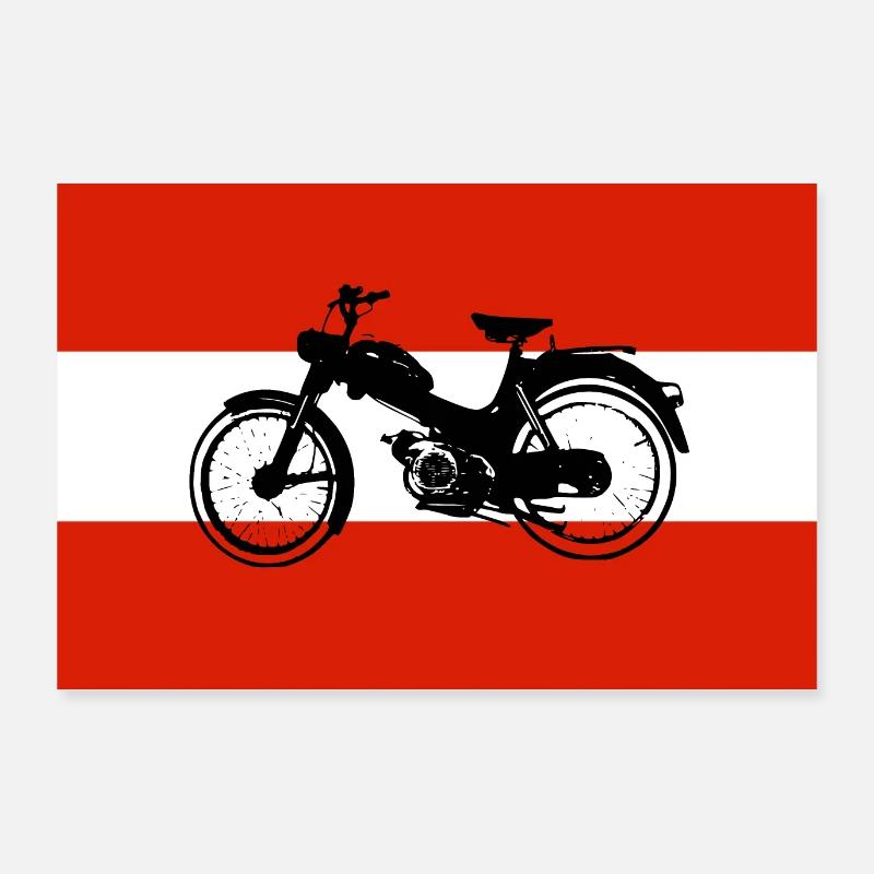 Mofa MV 50 Autriche Poster 90 x 60 cm