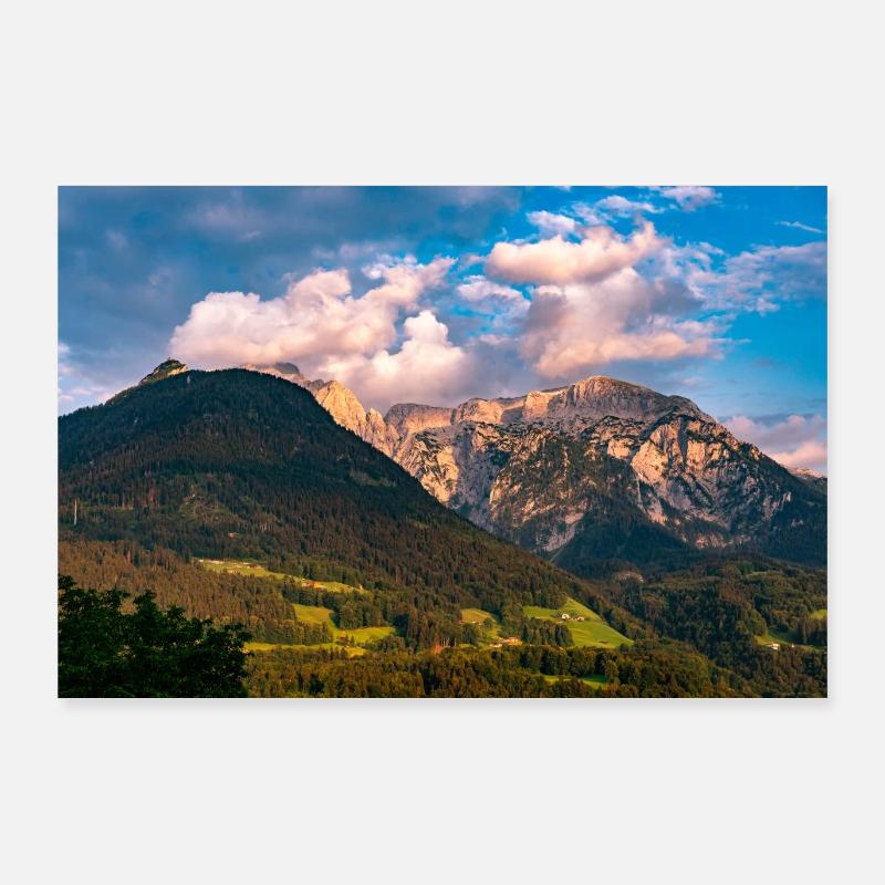 Ambiance du soir à Berchtesgaden Poster 90 x 60 cm
