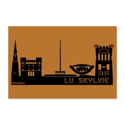 Poster: Lu Skyline rame - Poster 90x60 cm
