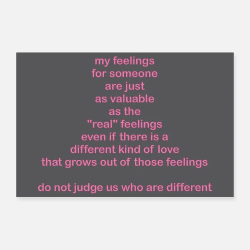 Different love Poster 36" x 24" (90x60 cm)