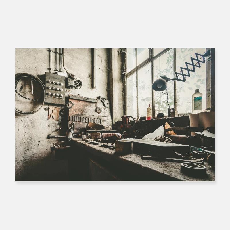 The old workshop Poster 36" x 24" (90x60 cm)