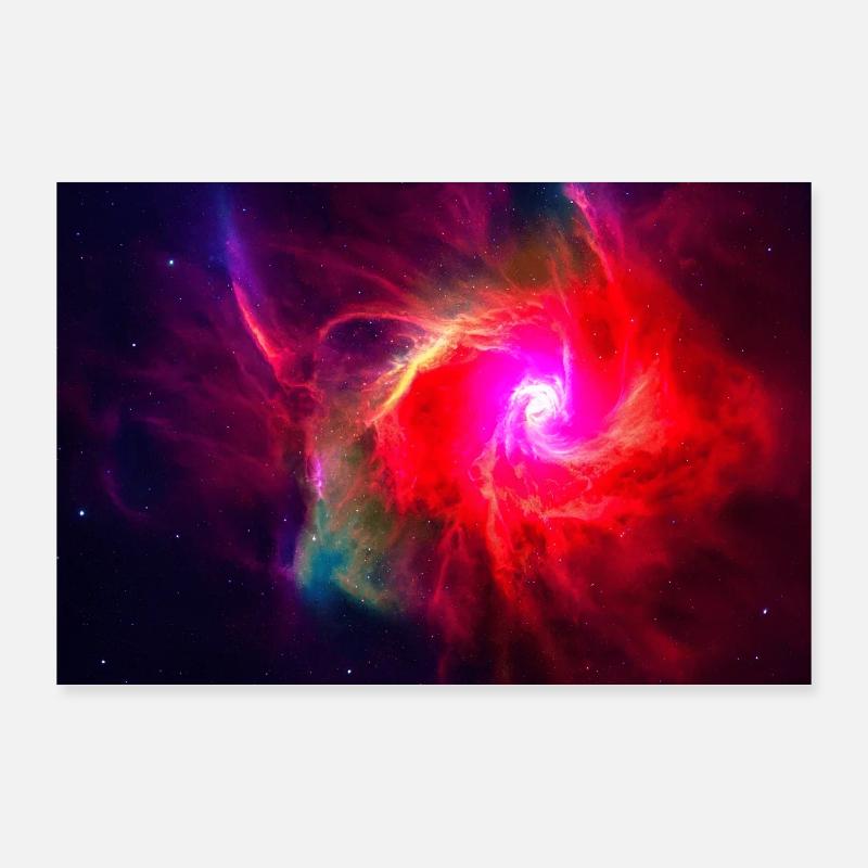 Explodierende Galaxie Poster 90x60 cm