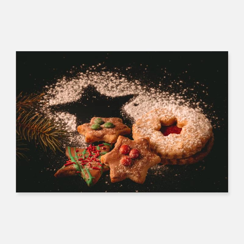Biscuits de Noël Poster 90 x 60 cm
