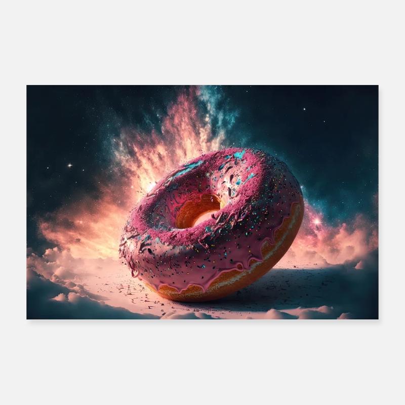 Beignet spatial Poster 90 x 60 cm