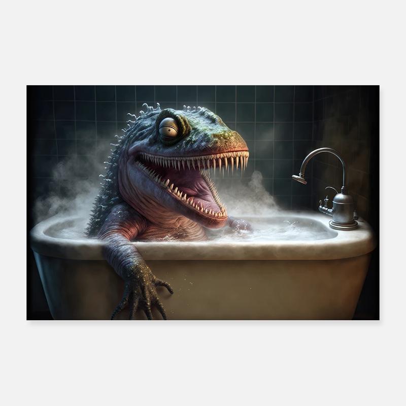 Bain chaud Poster 90 x 60 cm