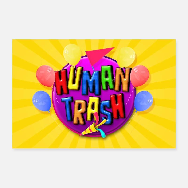 Human Trash Poster Poster 36" x 24" (90x60 cm)