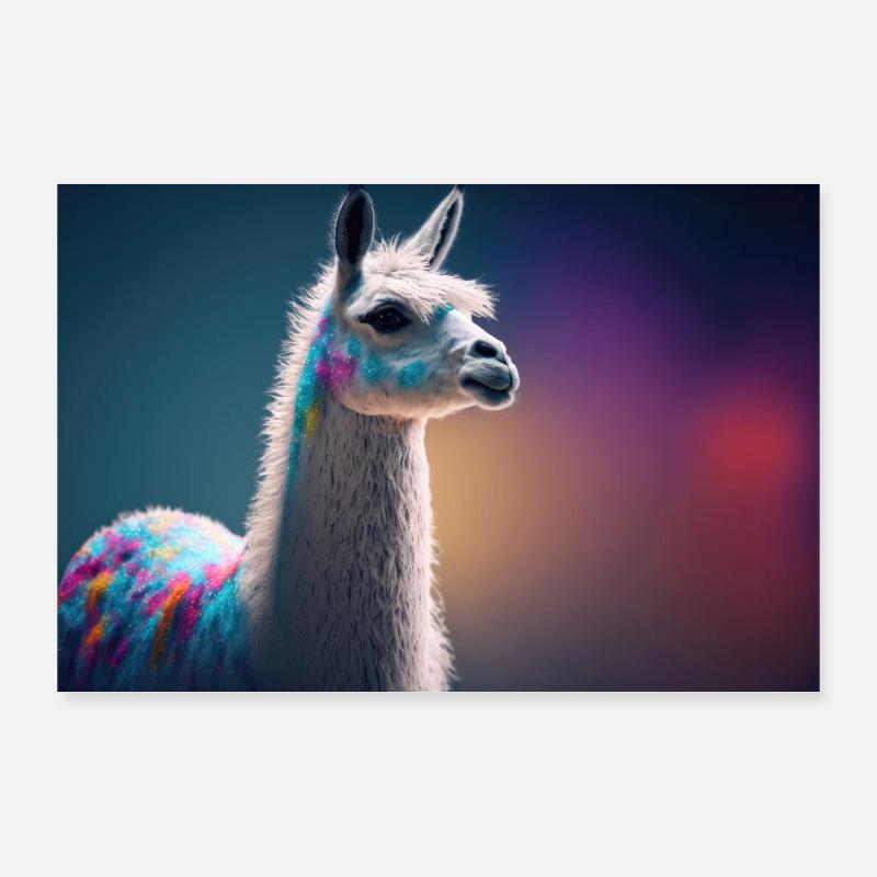Rêver de lama Poster 90 x 60 cm