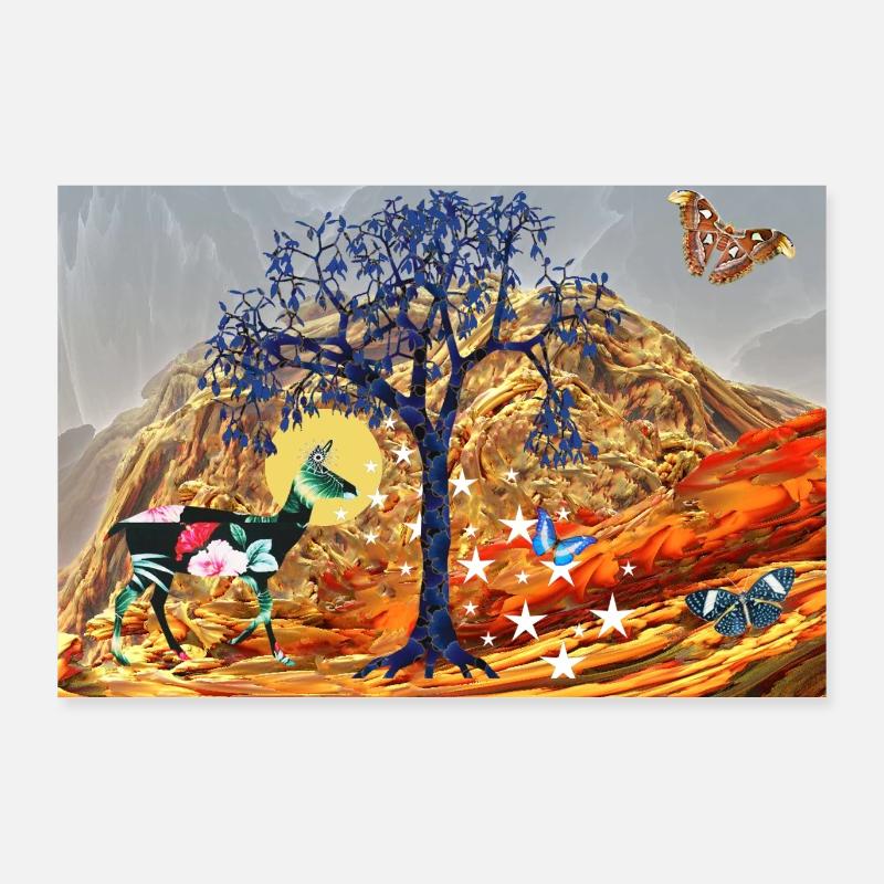 Magischer Baum Poster 90x60 cm