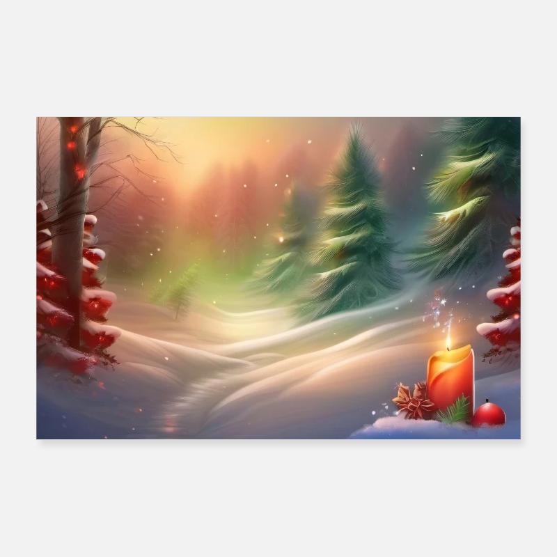 Weihnachtsträumerei Poster 90x60 cm