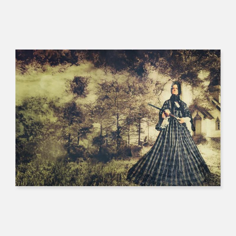 Eine Witwe im Wilden Westen Poster 90x60 cm
