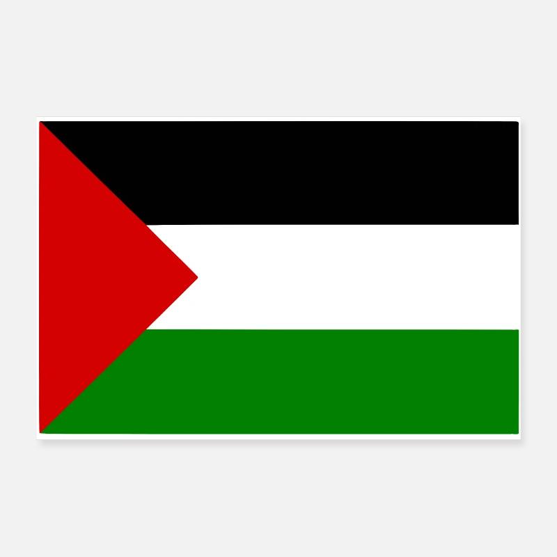 Free palestine - Poster 90 x 60 cm - blanc