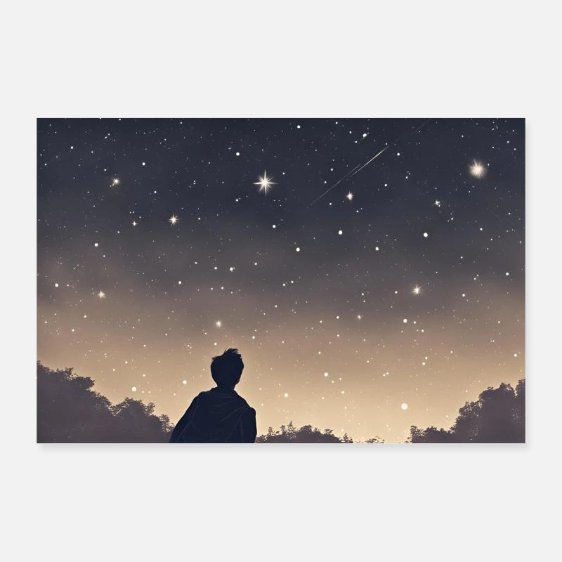 Regardez les étoiles Poster 90 x 60 cm