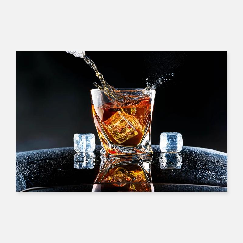 Whisky on the Rocks Poster 90 x 60 cm