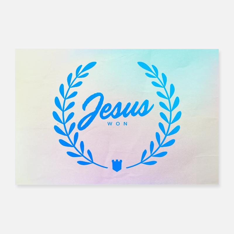 Jesus Won Victory Poster 36" x 24" (90x60 cm)