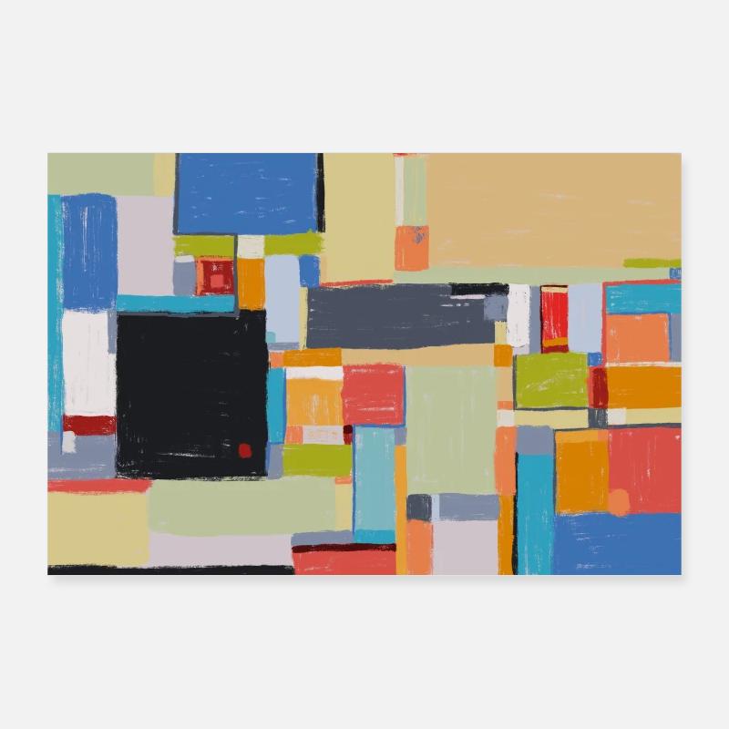 Sidewalk Boulevard Poster 36" x 24" (90x60 cm)