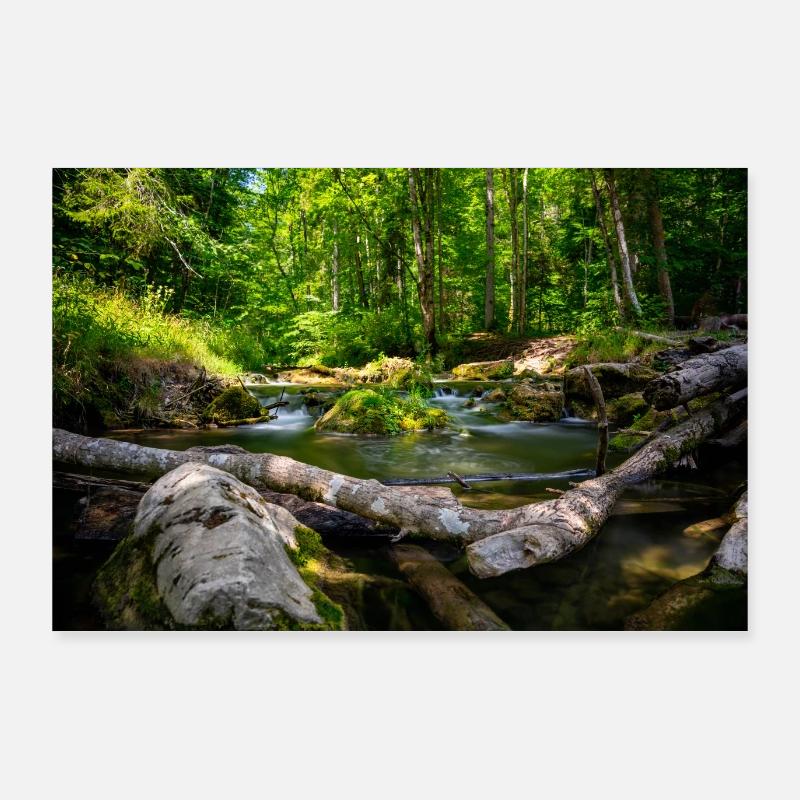 Rauschender Bach Poster 90x60 cm