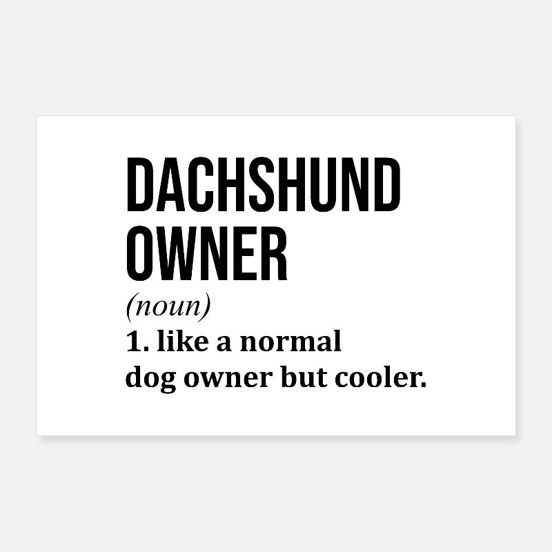 Dachshund Poster 36" x 24" (90x60 cm)