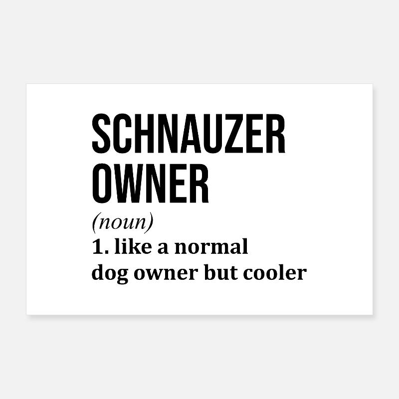 Schnauzer Poster 90 x 60 cm