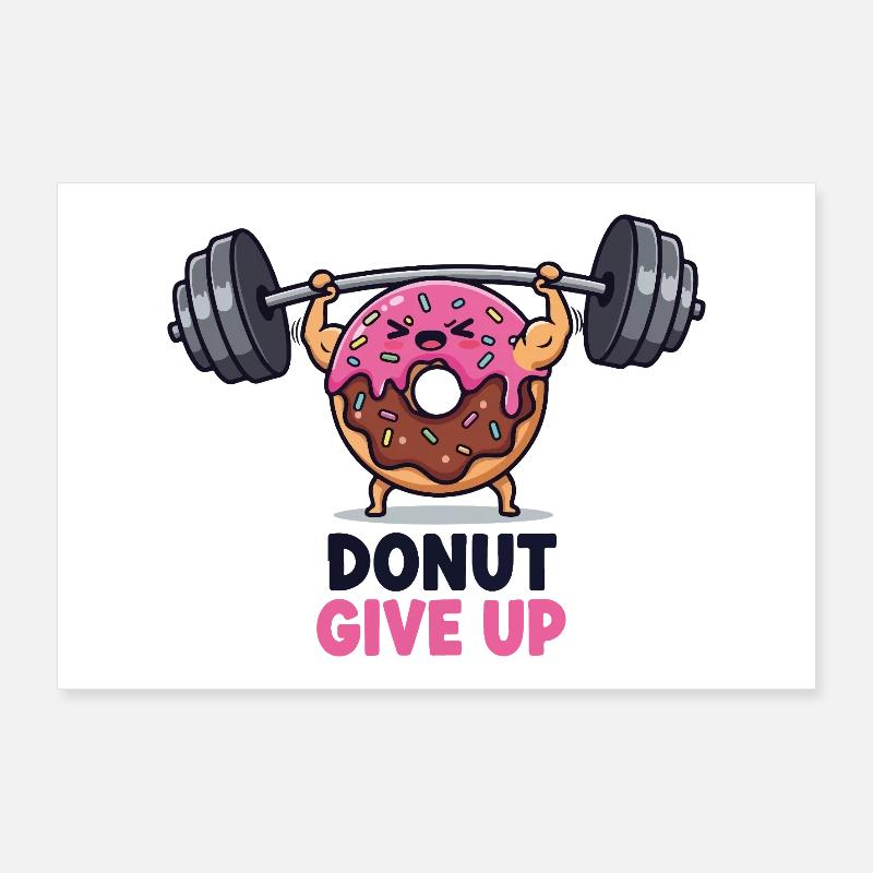 Schwerer Donut Poster 90x60 cm