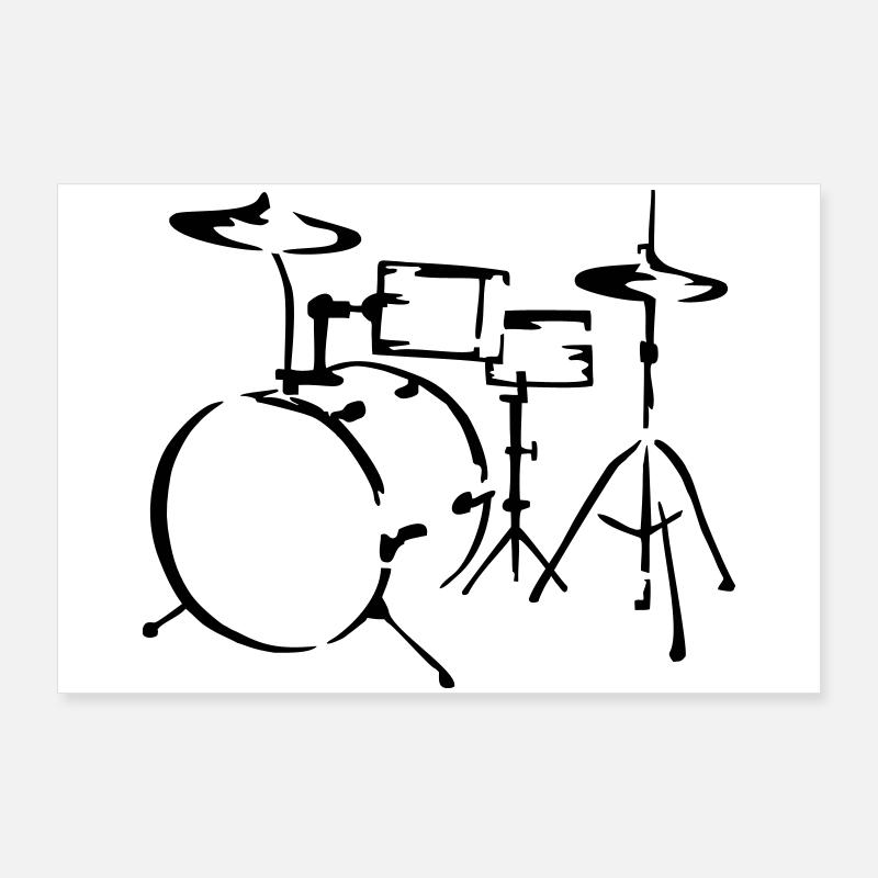 drum Poster 36" x 24" (90x60 cm)