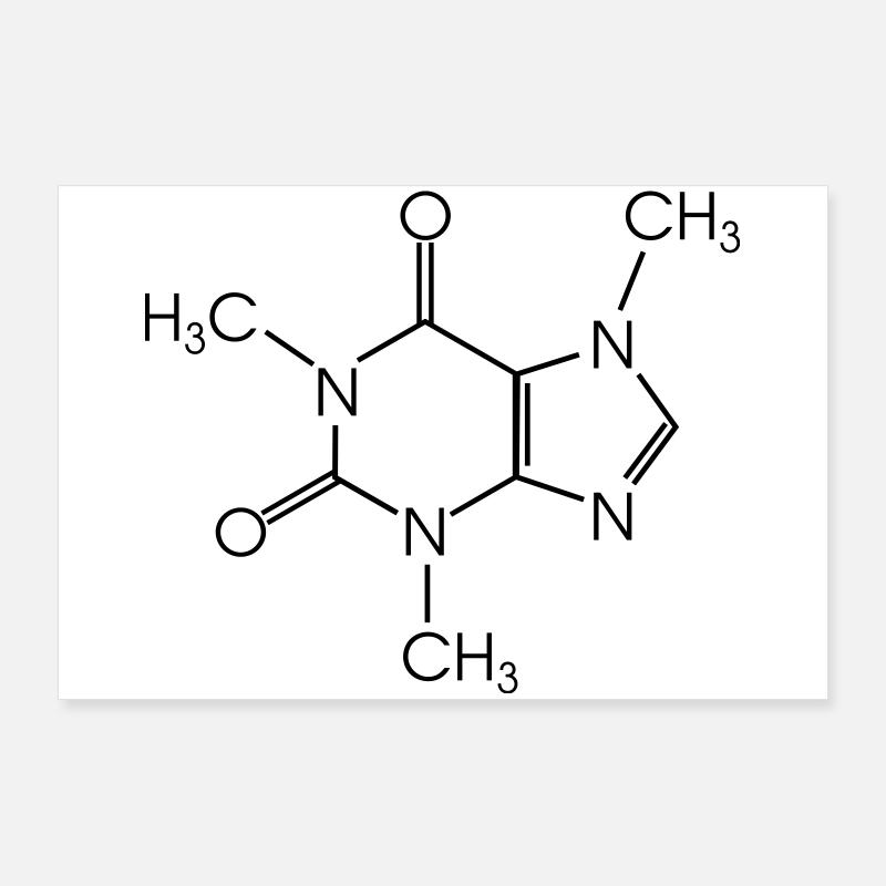 caffeine Poster 36" x 24" (90x60 cm)