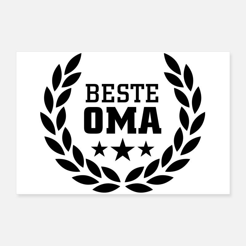 Beste Oma Poster 90x60 cm
